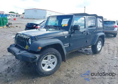 2017 Jeep Wrangler Unlimited Sport 4X4 from USA, damaged, VIN 1C4BJWDG6HL555402